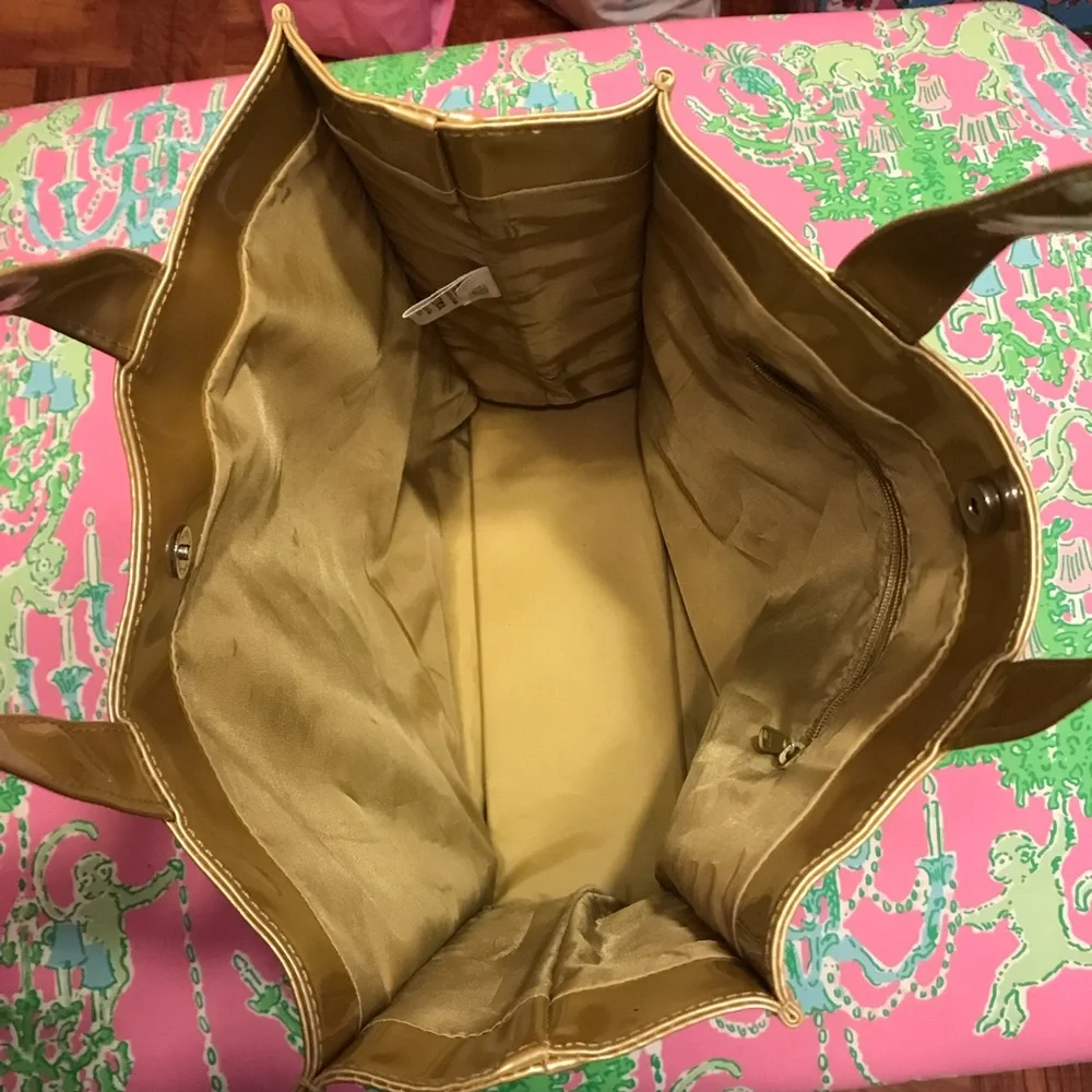 Harrods gold pvc bag - Picture 6 of 8
